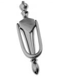 Modern Contemporary Pewter Chrome Belgravia Door Knocker (PF27)